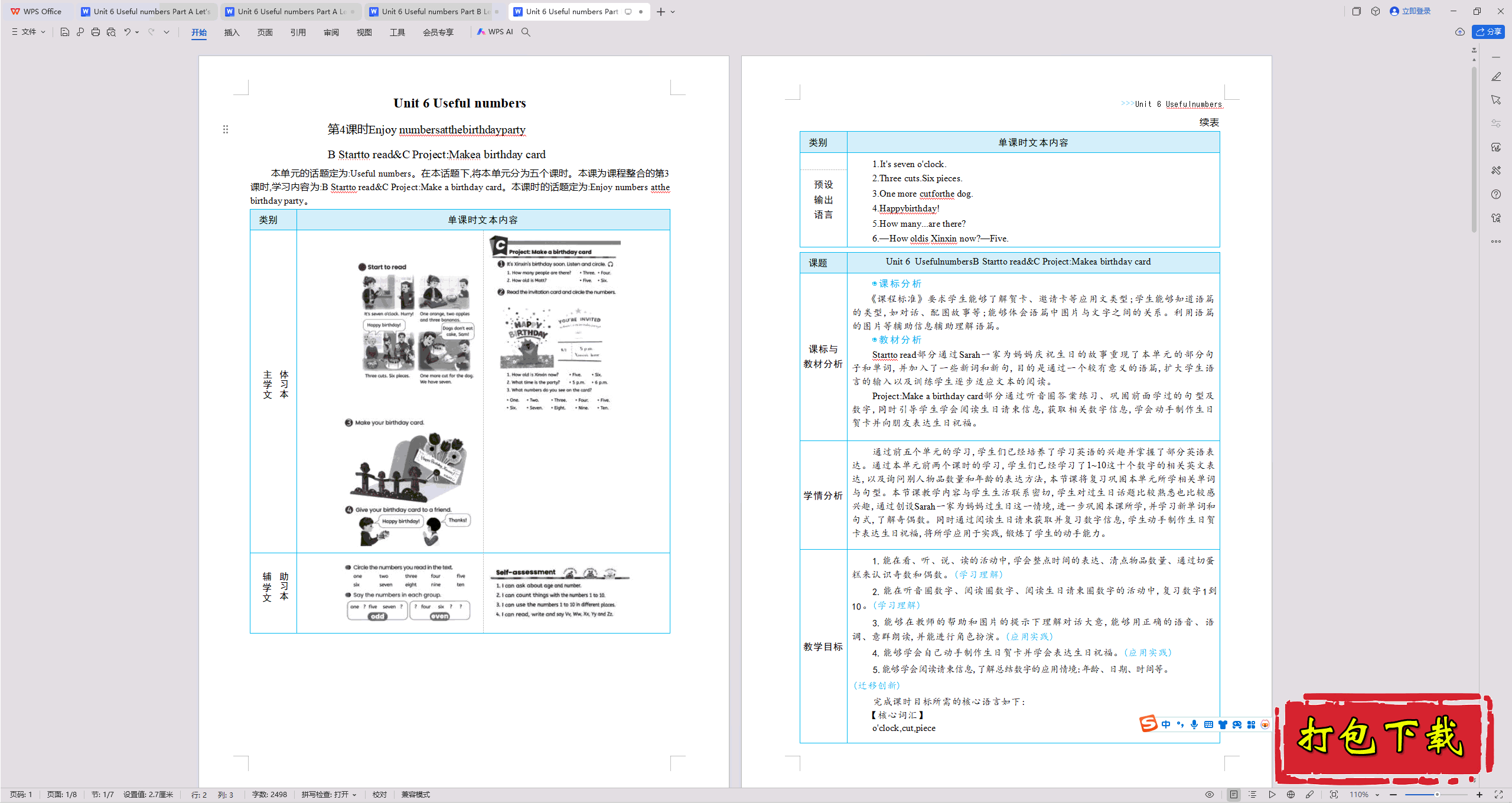 Unit 6 Useful numbers Part B Start to read&C ѧ