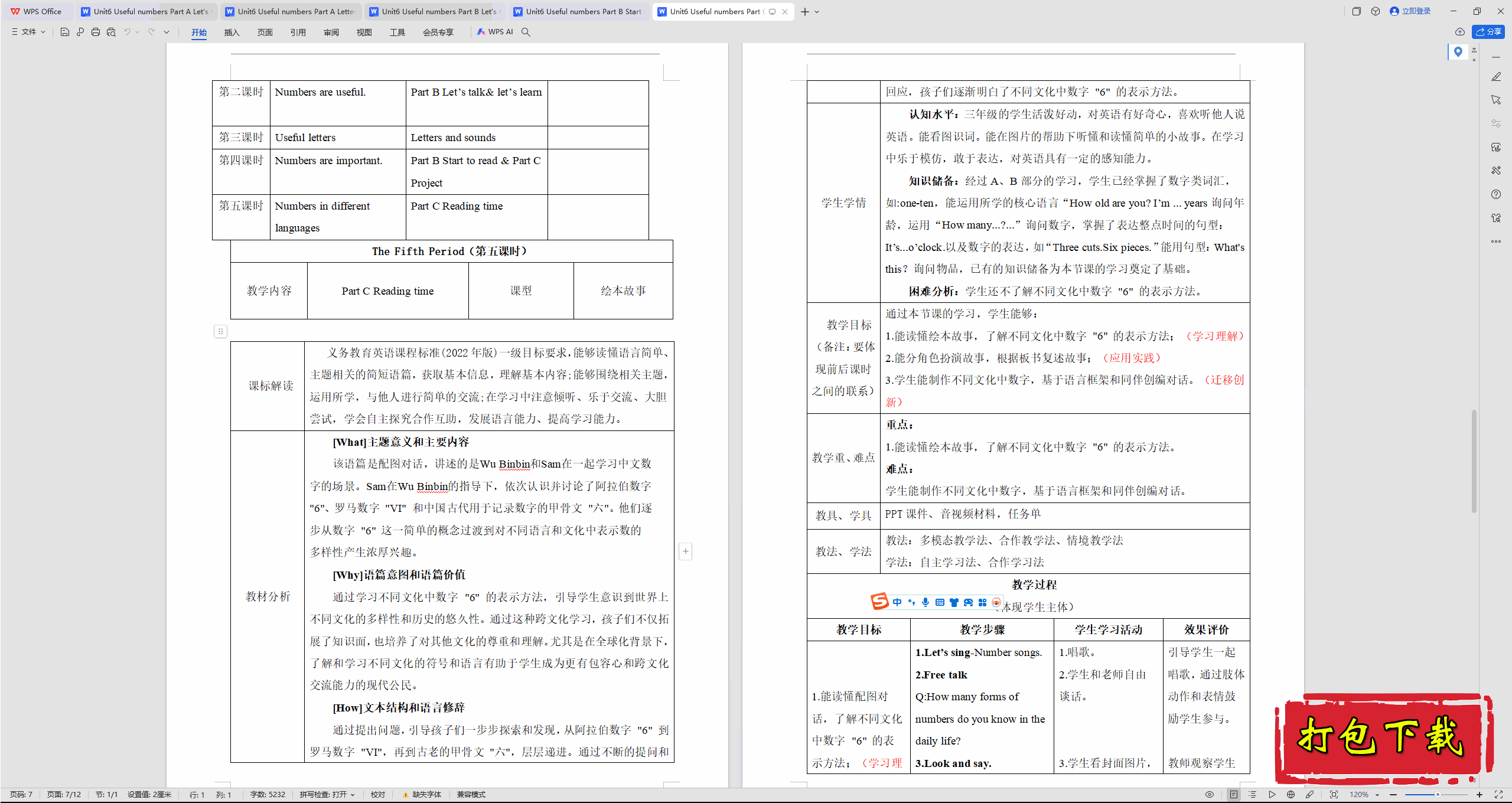 Unit6 Useful numbers Part C Reading timeѧ