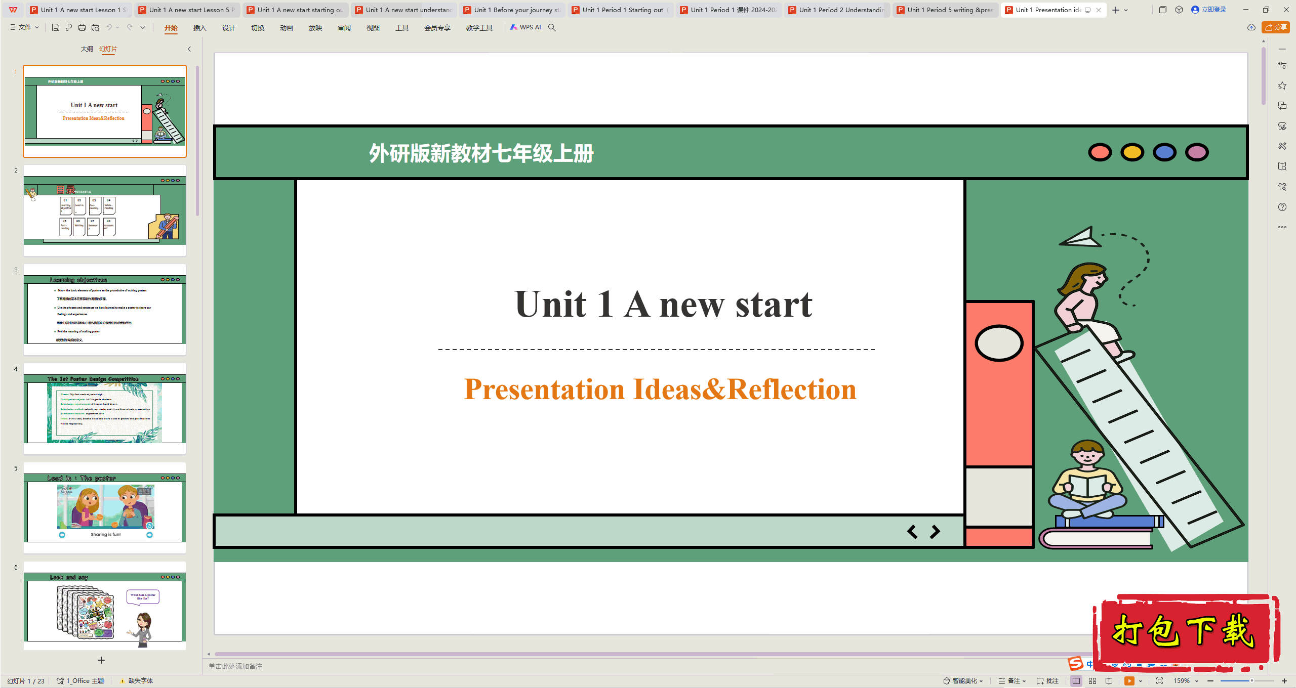 Unit 1 A new start Presentation ideas&Refection μ