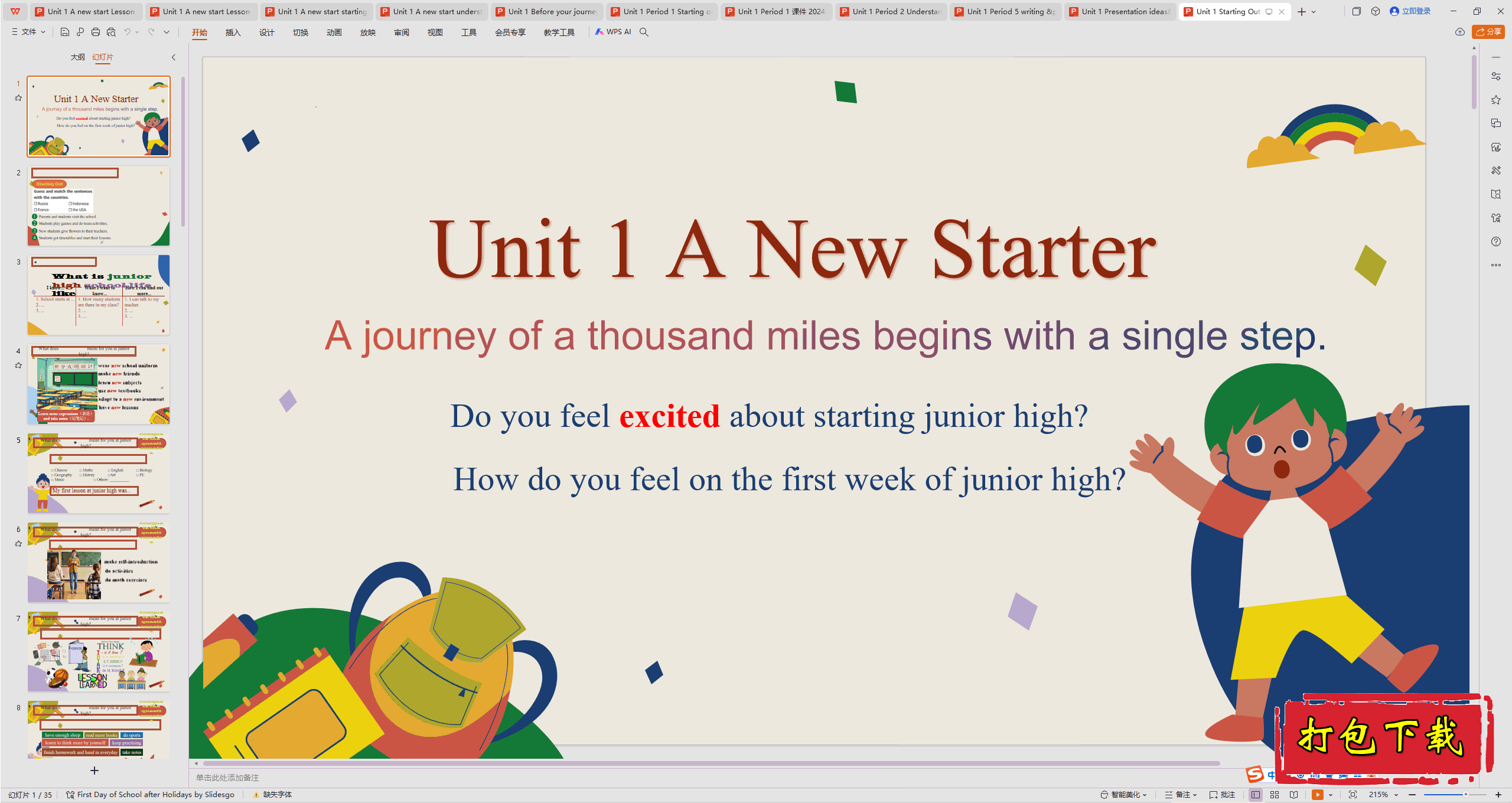 Unit 1 A new start Starting Out+Understanding Ideas μ