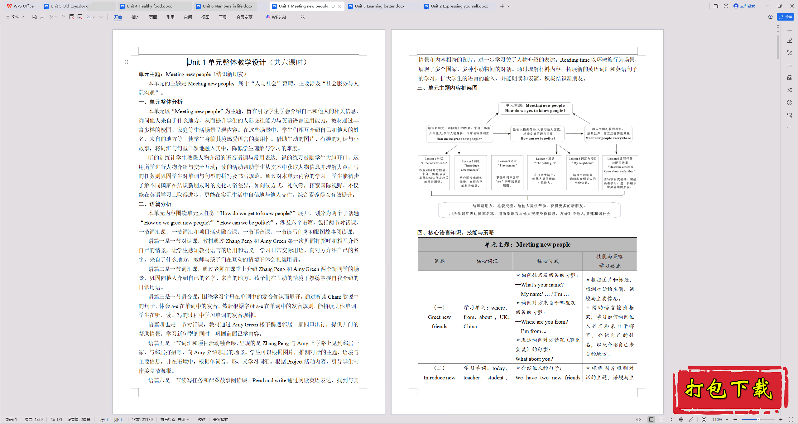 2025人教PEP版英语三下：Unit1 Meeting new people教案教学设计