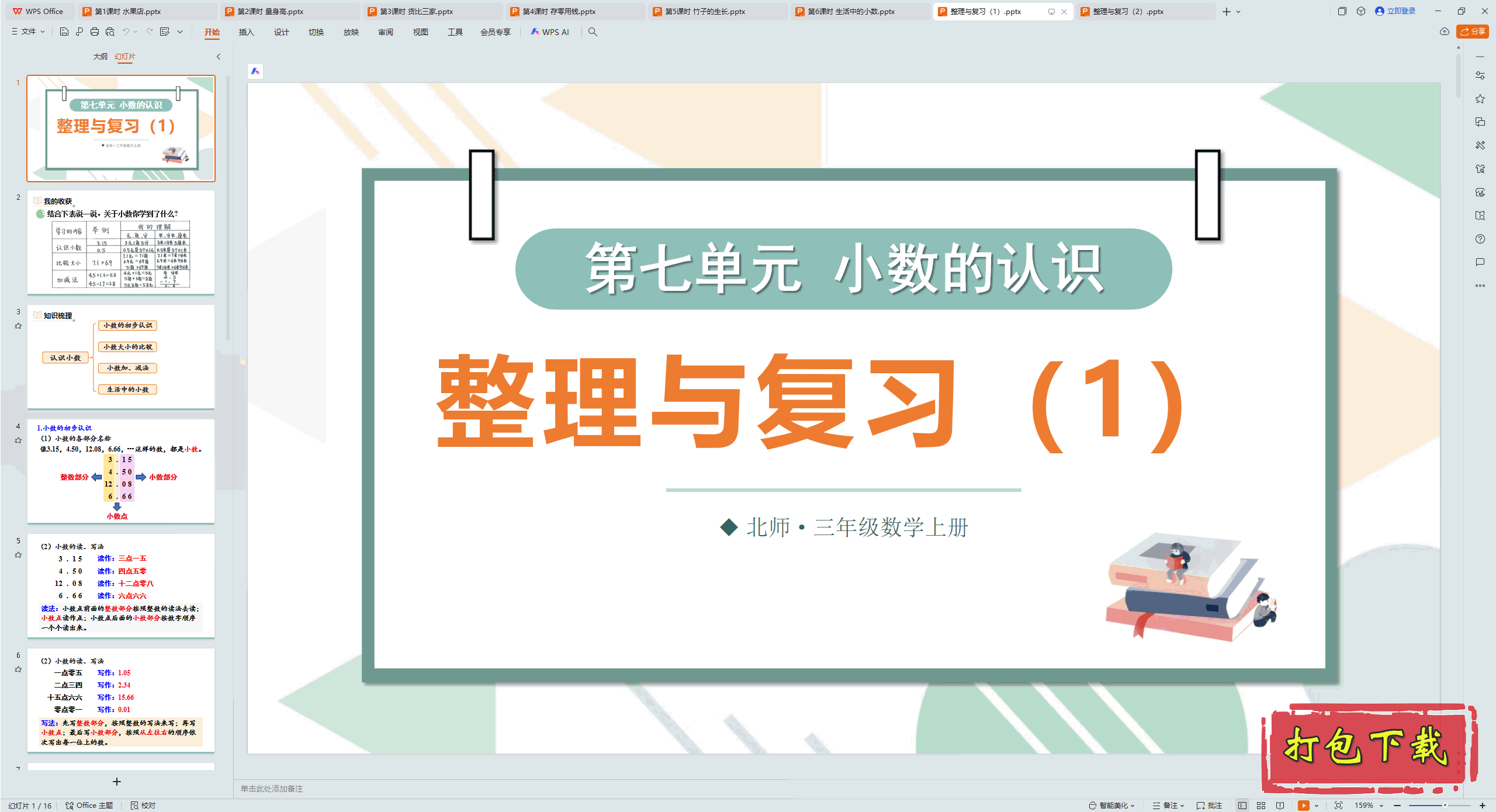 2024ʦѧϣߵԪ ʶС 븴ϰ1 pptμ